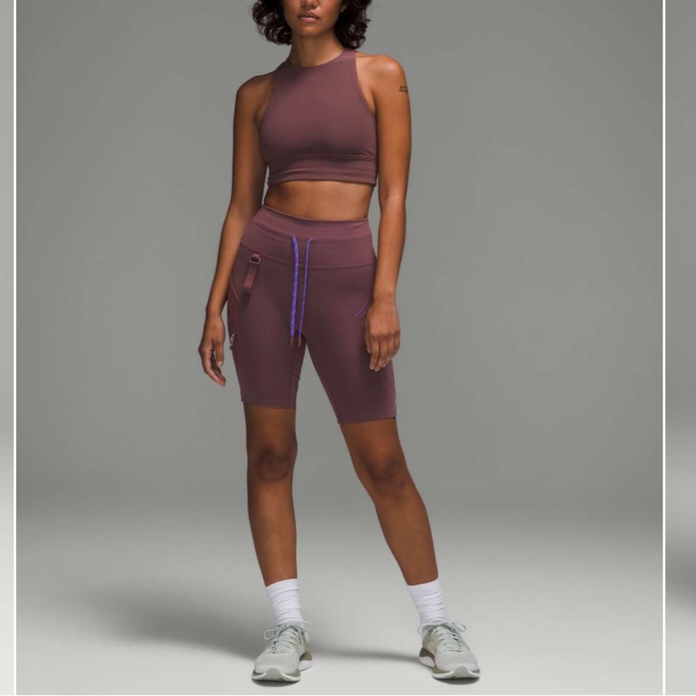 Lululemon Cargo Super High Rise Hiking Short 8” Dark Oxide Size 4